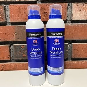 2 Neutrogena Norwegian Formula Deep Moisture Express Body Mist Dry Skin